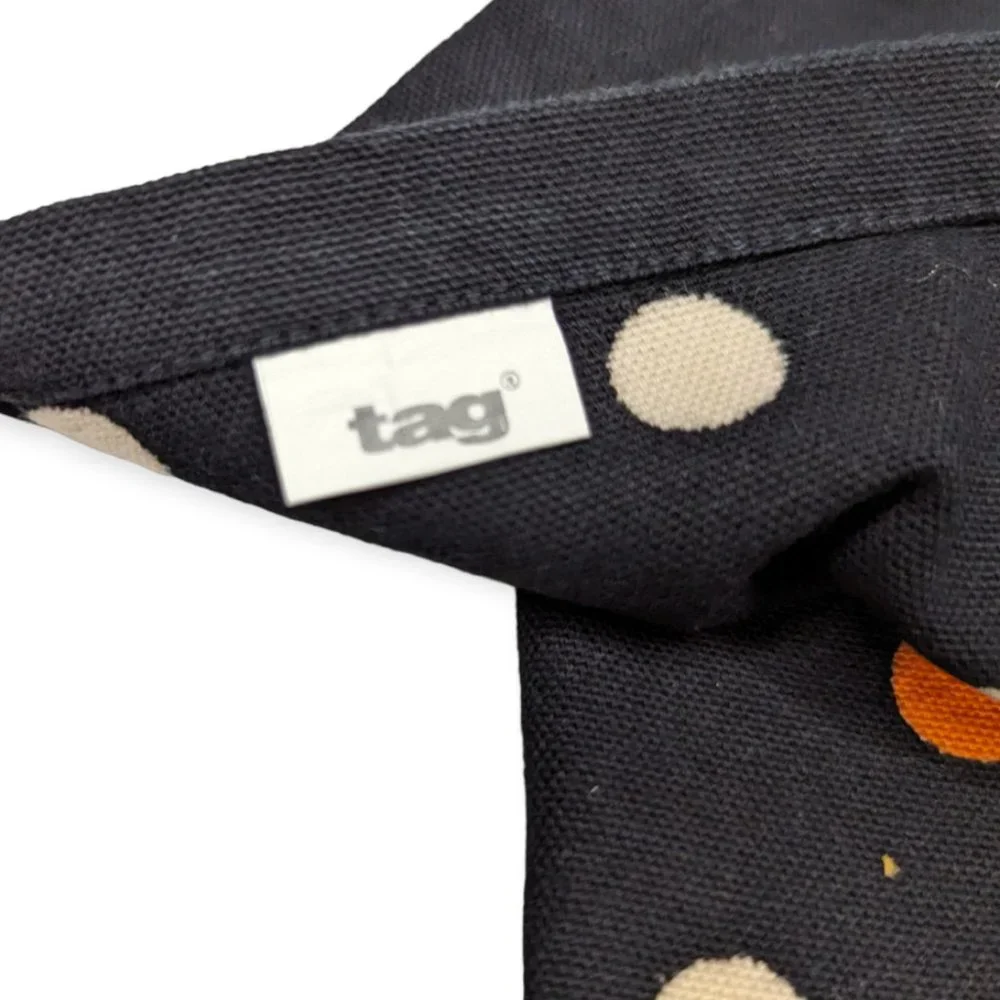 Tag Set of 4 Black & Polka Dot Cloth Napkins